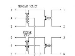 1X2 Port RJ45 Jack Connector with Transformer