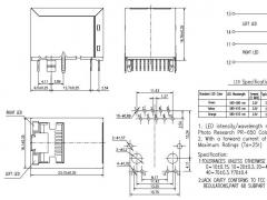 Gigabit RJ45 Vertical Mounted Jack