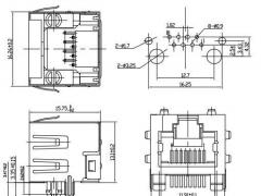 Single Port RJ45 Jack without LED