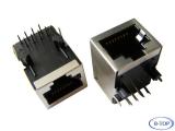 1X1 RJ45 Female Connector Jack with Magnetics w/o LED