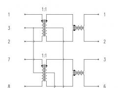 1x2 Ganged RJ45 Connector with 10/100Mbps Magnetics