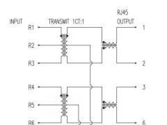 2x1 100Base-TX RJ45 Connector with LEDs