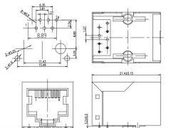 Single Port RJ45 Socket without LED