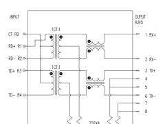 2x6 Stacked RJ45 Modular Connector with 10/100 Base-T Transformer