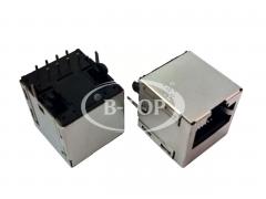 Single Vertical RJ45 Connector with Transformer