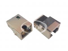 SMT Low-Profile Gigabit RJ45 Modular Jack with LEDs