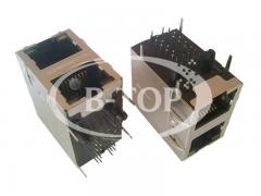 2x1 RJ45 Jack with 1000base-tx transformer